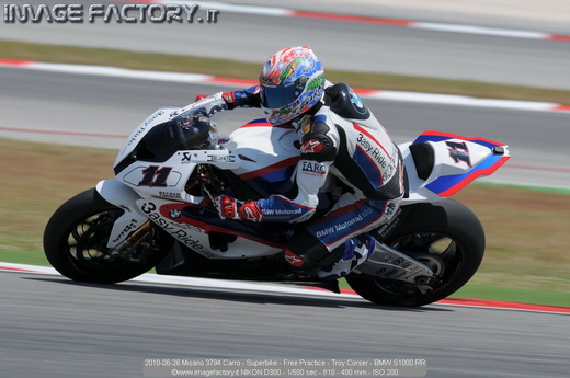 2010-06-26 Misano 3794 Carro - Superbike - Free Practice - Troy Corser - BMW S1000 RR